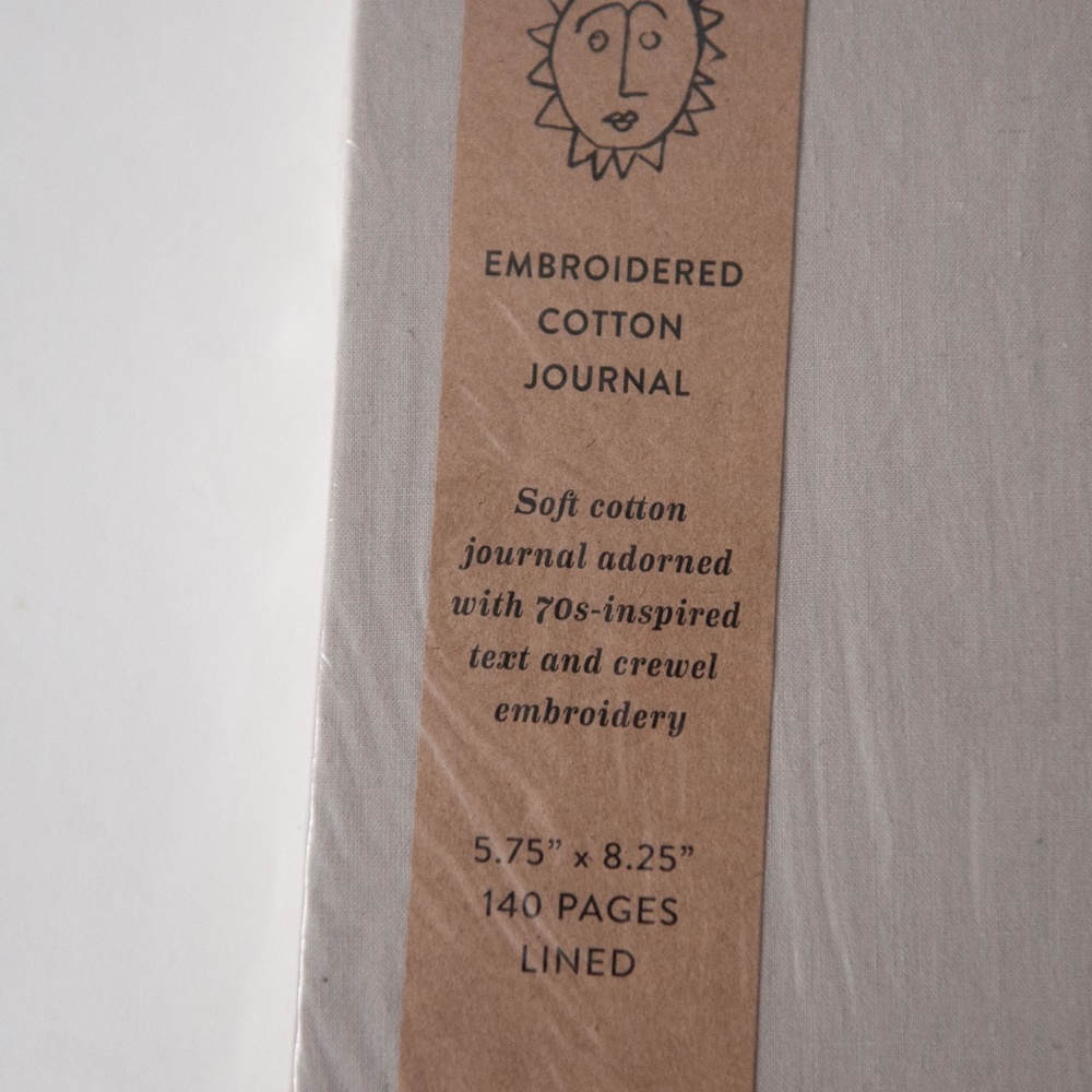 Print Fresh Cotton Embroidered Journal - Picture 3 of 7